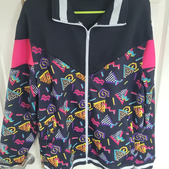 Screenshot hip hop neon graphics track jacket size large - Picture 5 of 13